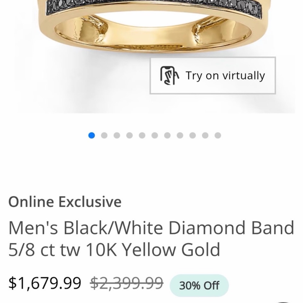 Men’s Ring size 10 From Kay Jewelers - Picture 3 of 3